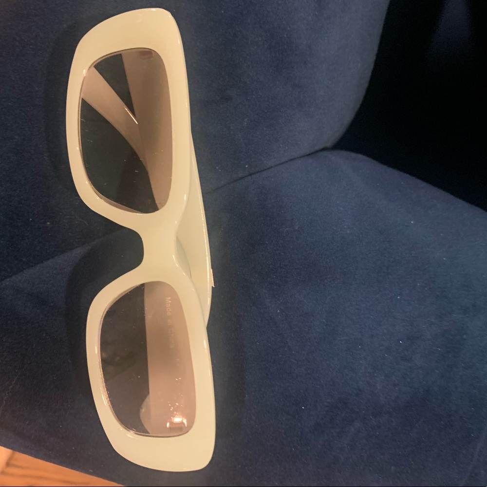 Free People 90s rectangle retro sunglasses in mint green NWT